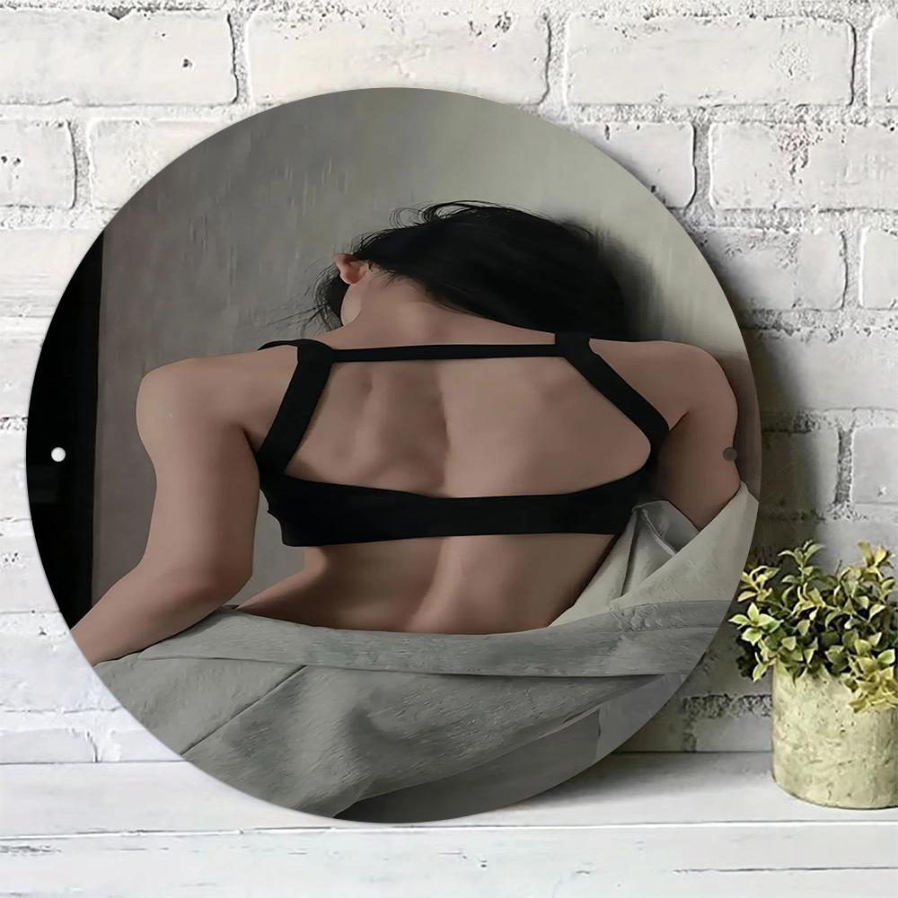 High Definition Iron Wall Art Modern Metal Panel Decor for Home 20x20cm(8x8inch)