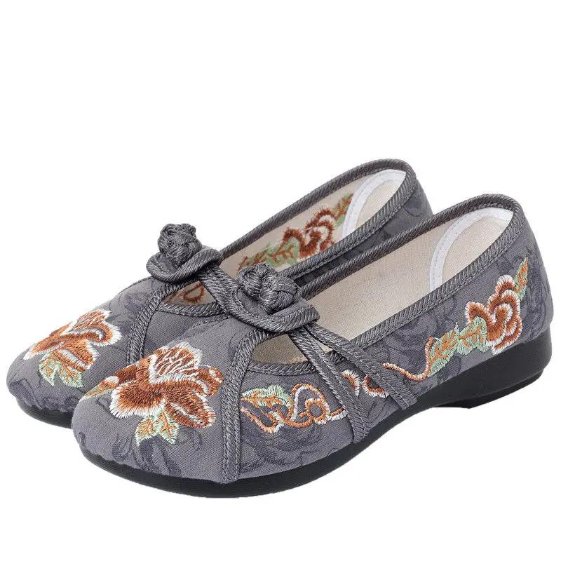 Fashion Women Fashion Hollow Out Breathable Dance Flat Shoes Lady Retro Red Comfortable Shoes Female Plus Size Shoes Zapatos De Mujer