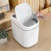 Desktop Trash Bin with Lid Multi-Functional Table Wastebasket Garbage Can Dustbin Wastebasket Trash Can Dispenser for Bathroom