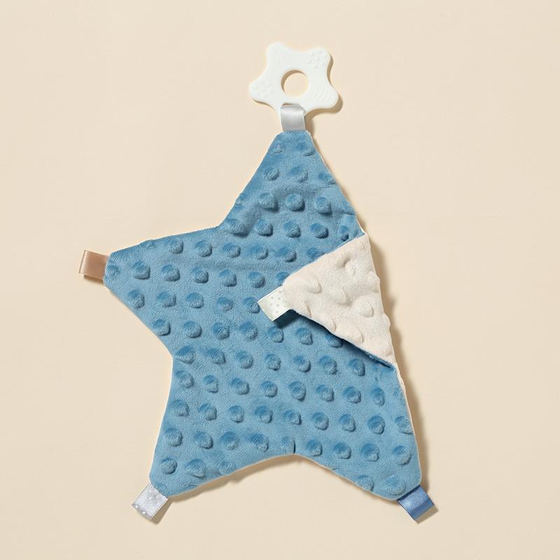 Coperta Morbida Rassicurante per Bambini a Forma di Stella con Presa Mordicchiabile per Aiutare il Sonno