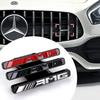 1 stk 3D ABS AMG-emblem Bil Frontgrill Merke Klistremerke Biltilbehør for Mercedes Benz W211 W203 W204 W210 W124 AMG W202 W212