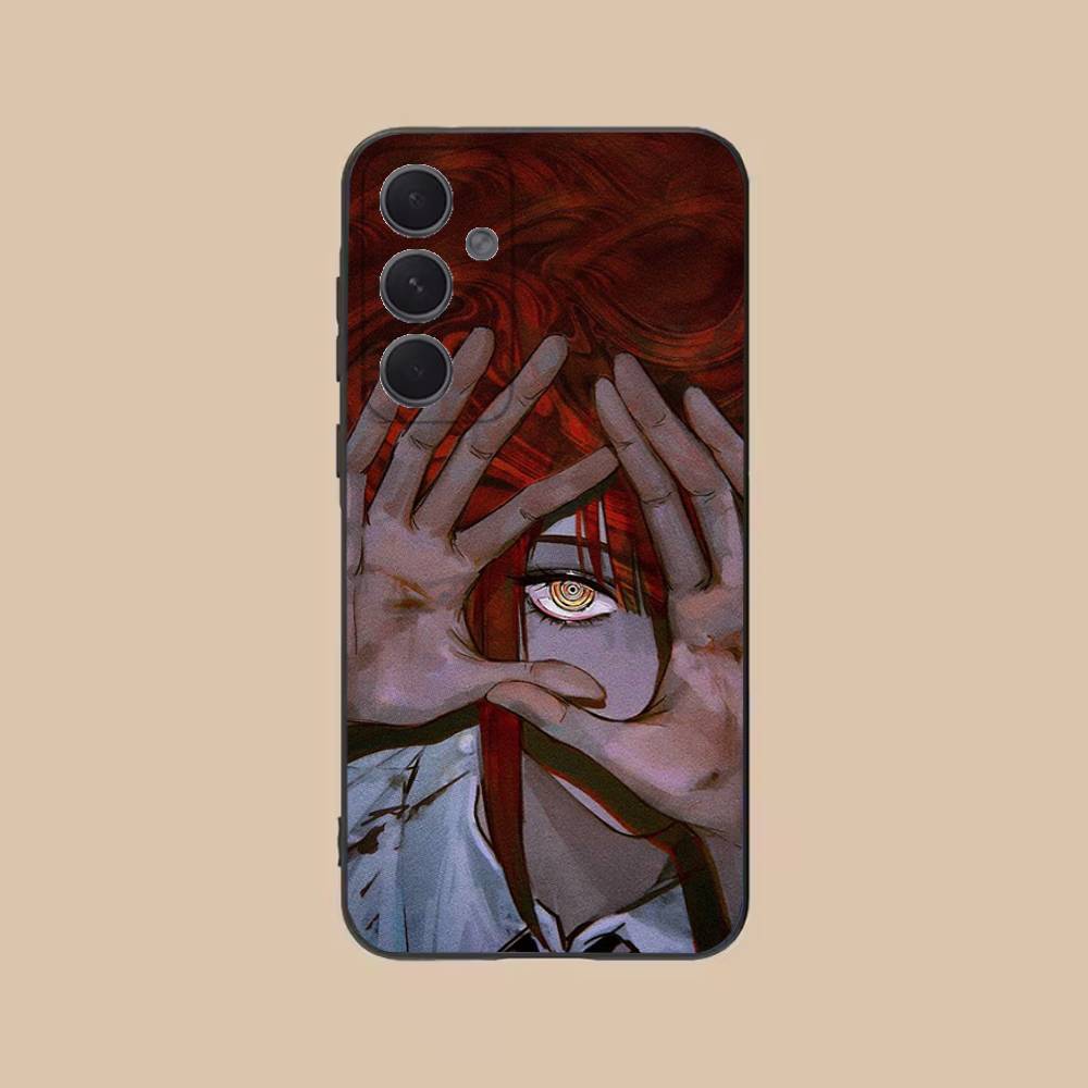 Makima C-Chainsawman Phone Case For Samsung S25,24,21,22,23,20,S30,Ultra,Plus,Fe,Lite,Note,5G Black Cover