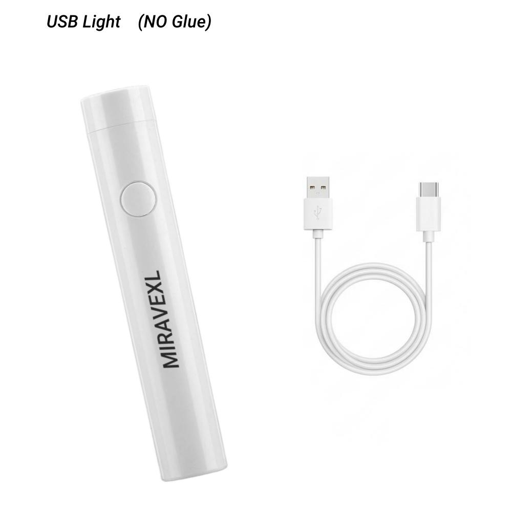 

MIRAVEXL UV Resin Kit with Upgraded Light Fast Curing Clear UV Glue Flashlight Seconds Bonding for Jewelry Glass Plastic Repair