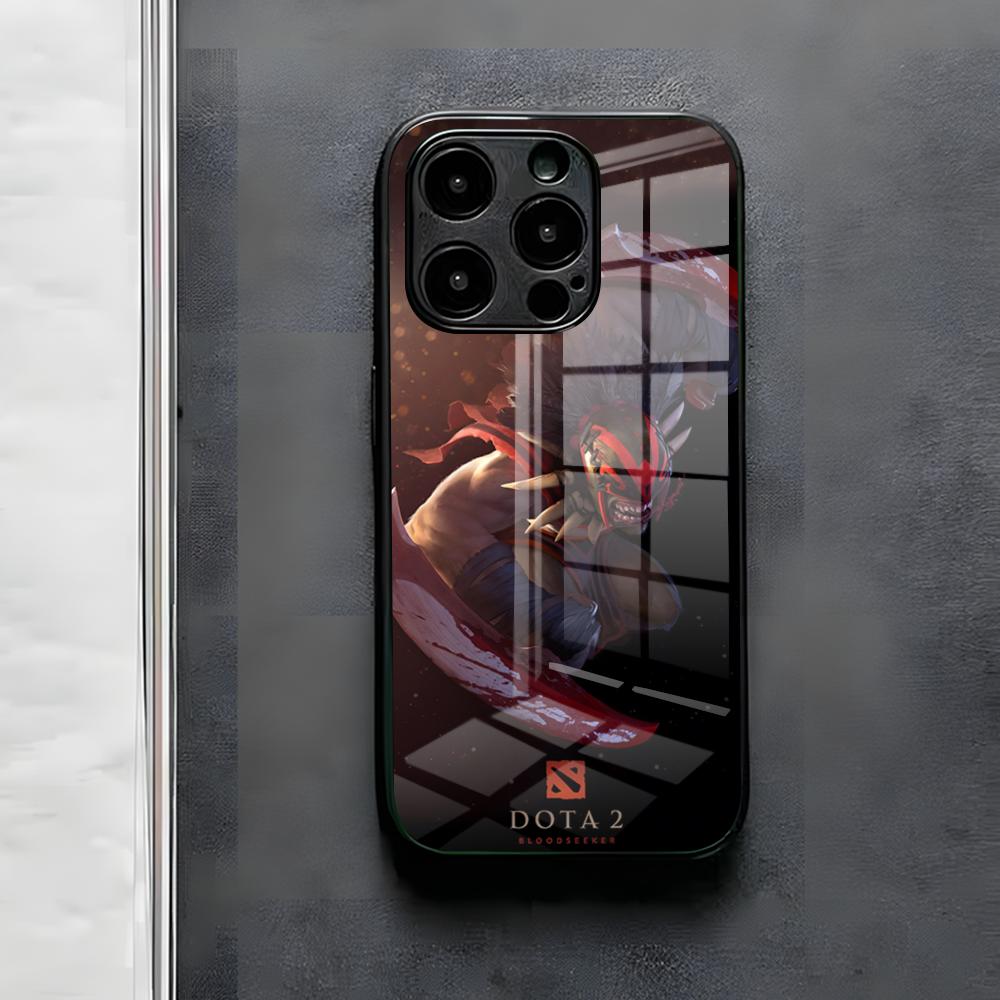 Game D-Dota 2 Phone Case For IPhone 17 Air 16 E Pro Max 15 14 13 Mini 12 Pro 11 Max Plus Black Glass Cover