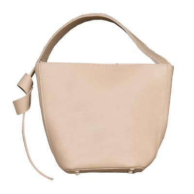 Teddy Women's 2-Way Shoulder BagHandbag, Lightweight Synthetic Leather, Grayish Beige