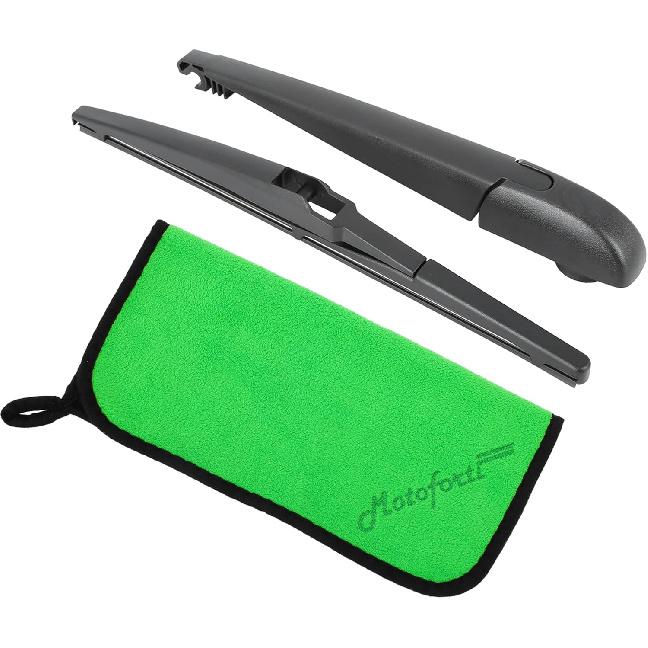 Motoforti Rear Windshield Wiper Assembly Replacement for Kia Soul 2010-2020 for Pontiac Vibe 2003-2010 All-Season Back Windscreen Wiper Blade Arm
