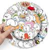 50Pcs Kawaii Self Deprecating Bear Graffiti Stickers Cartoon Cute Creative Decoration Phone Cases Water Cups Notebook Stickers