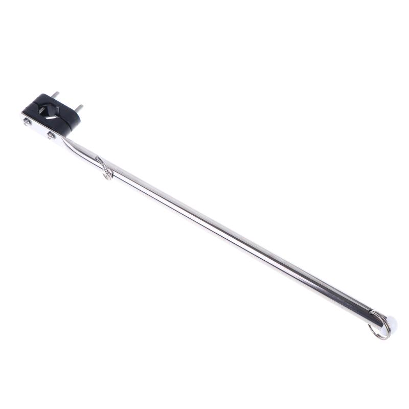 Boat Accessories Marine Rail Mount Flag Pole Stainless Steel For Boat Yacht For 7/8  Rails Marine Yacht Flagpole Marine Hardware серебряный