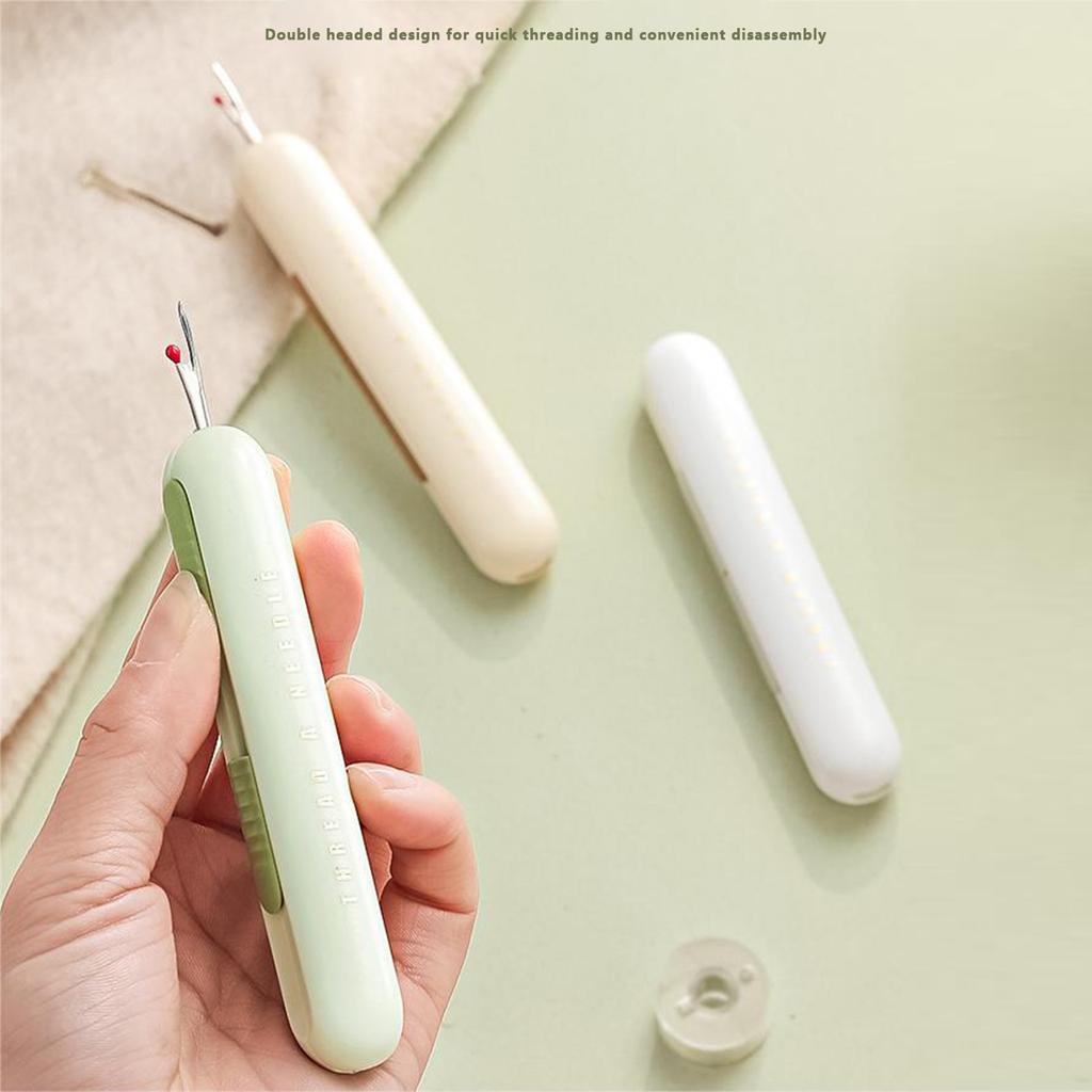 Wciągacz do igieł chowany 2 w 1 Wciągacz do igieł Rozpruwacze do szwów Ręczne narzędzie do szycia maszynowego do rękodzieła pikowania