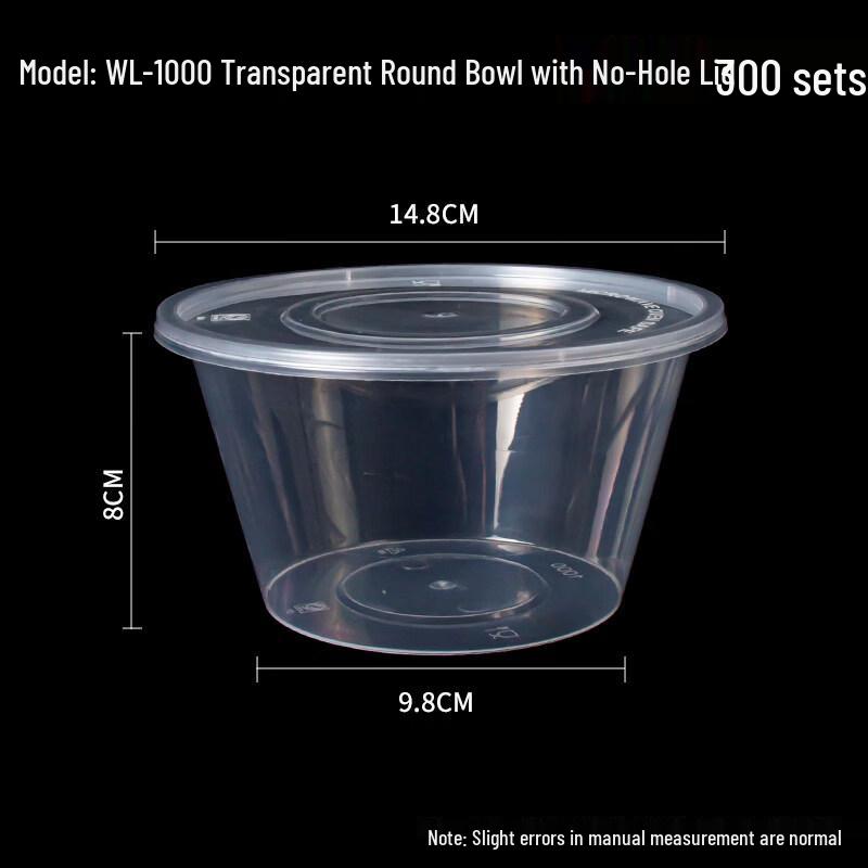 Disposable Round Takeout Food Containers