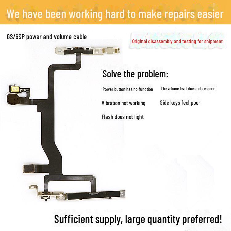 

Кабель-переключатель громкости и вибрации iPhone 6S Plus 6SP Volume Flex Cable