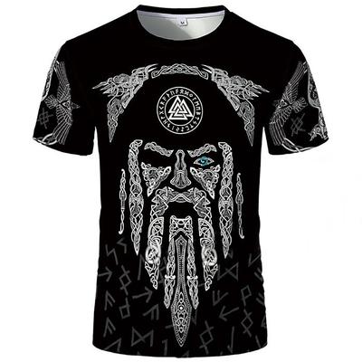 T-shirt estiva Viking Warriors per uomo T-shirt Harajuku a maniche corte T-shirt unisex da uomo T-shirt ampia Abbigliamento casual oversize