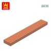 121Pcs/lot 6636 1x6 Tile Building Block Moc Classic Accessories Compatible with Brick Children Toys Gift Box