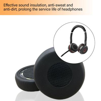 Comfort Ear Cushions for Jabra Evolve 75 75+ /75 UC/75MS Headphone Ear Cushions with Sound Isolation Foam Material