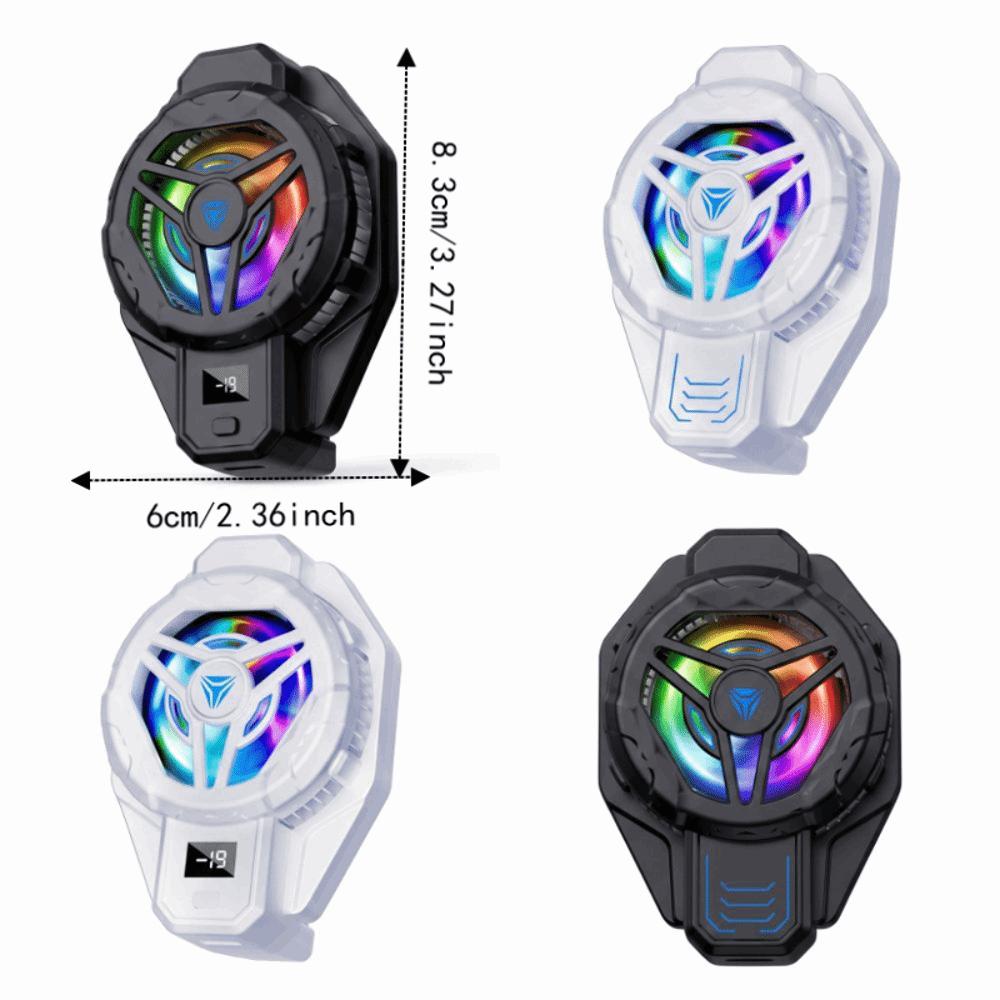 Back-Clip Mobile Phone Cooler 2 in 1 Mobile Phone Cooling Fan Phone Game Cooler Live Broadcast