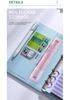 A6 Macaron Handy Notizbuch: PU-Leder Umschlagmappe & Bargeld-Organizer