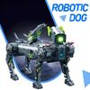 Cool Robotic Dog Rotatable Neck Mechanical Building Blocks Puzzle DIY Assembly Bricks Toy for Kid Birthday Holiday Gifts