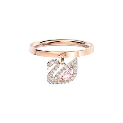 Dazzling Swan Crystal Ring Women Ring Rose-Gold 5569923+5549307+5569924