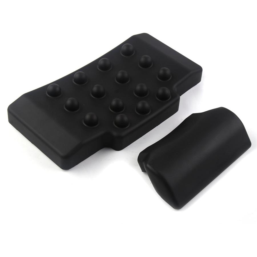 2xMotorcycle Rear Saddlebag Trunk Sticker Back Backrest Massage Cushion Top Case