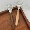 Beer Bottle Opener, Stainless Steel Cap Remover with Beech Wood Handle, Heavy Duty Opener for Kitchen Bar Camping Outdoor