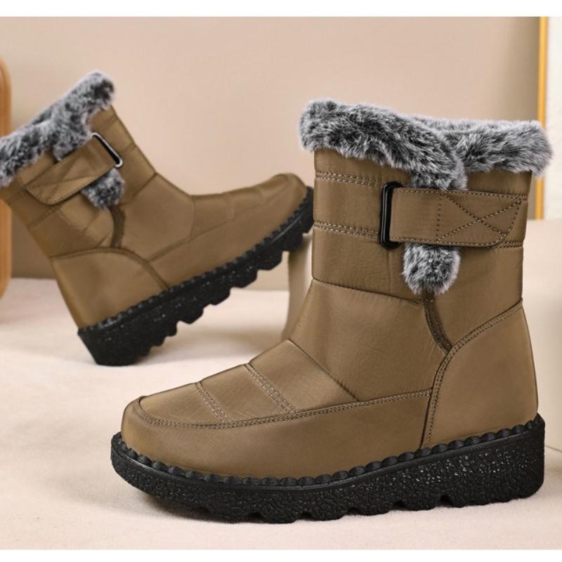 Snow Boots Women's Plus Size Women's Boots Plus Velvet Thick Cotton Boots Polyurethane Boots High-top Thick-soled Cotton Shoes