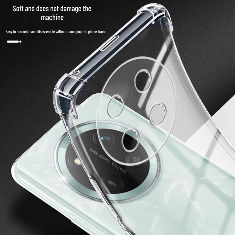 Honor X60 Pro Transparent Silicone Airbag Phone Case