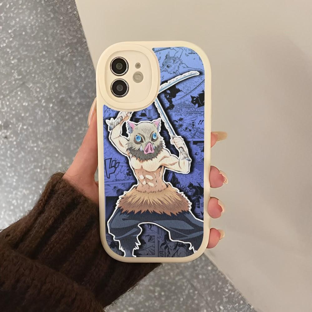 Inosuke Hashibira Anime Telefondeksel Hardt Lær For IPhone 14 13 12 Mini 11 14 Pro Max Xs X Xr 7 8 Plus 6 6s