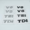 1pcs 3D ABS High Quality V6 V8 TDI TSI Car Letter Emblem Rear Tail Trunk Decals Badge Sticker Decal Styling Auto Accessories