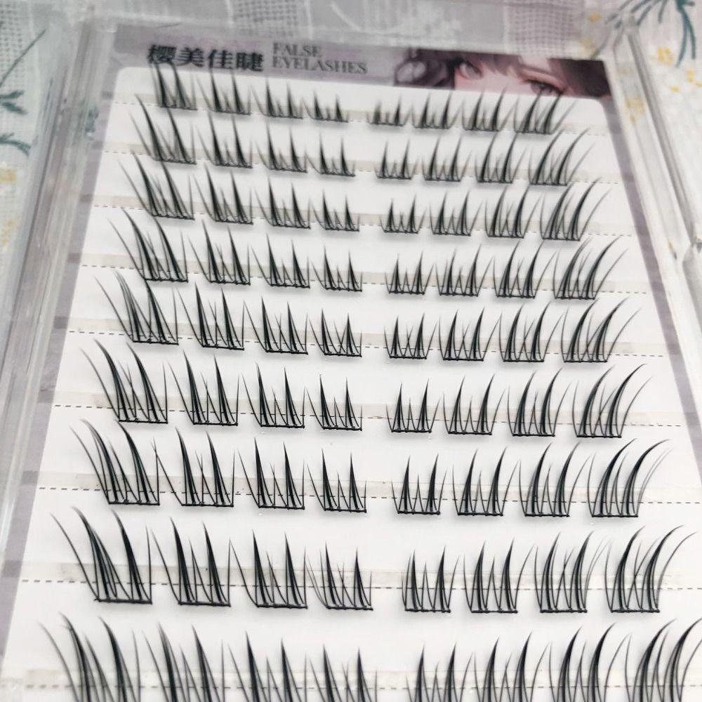 9-13mm Lengths Glue-free Eyelashes 6/10/20 Rows Korean Style Lashes  DIY Eye Makeup