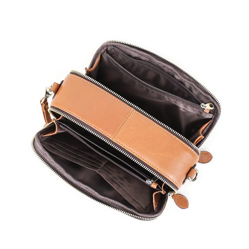 CONTACT'S Umhängetaschen aus echtem Leder für Damen, luxuriöse Designer-Schultertaschen, Handtaschen, Handytaschen, Kartenhalter, Geldbörsen