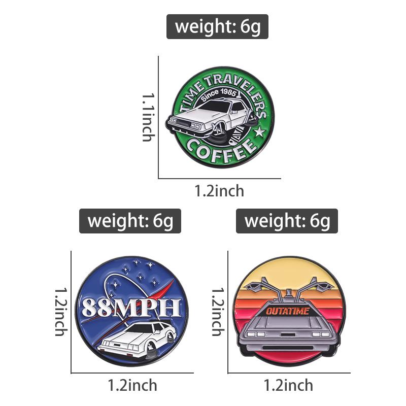 Science Fiction Movies Enamel Pins Custom Cool Cars Brooches Lapel Badges Cartoon Funny Jewelry Gift for Fans Friends
