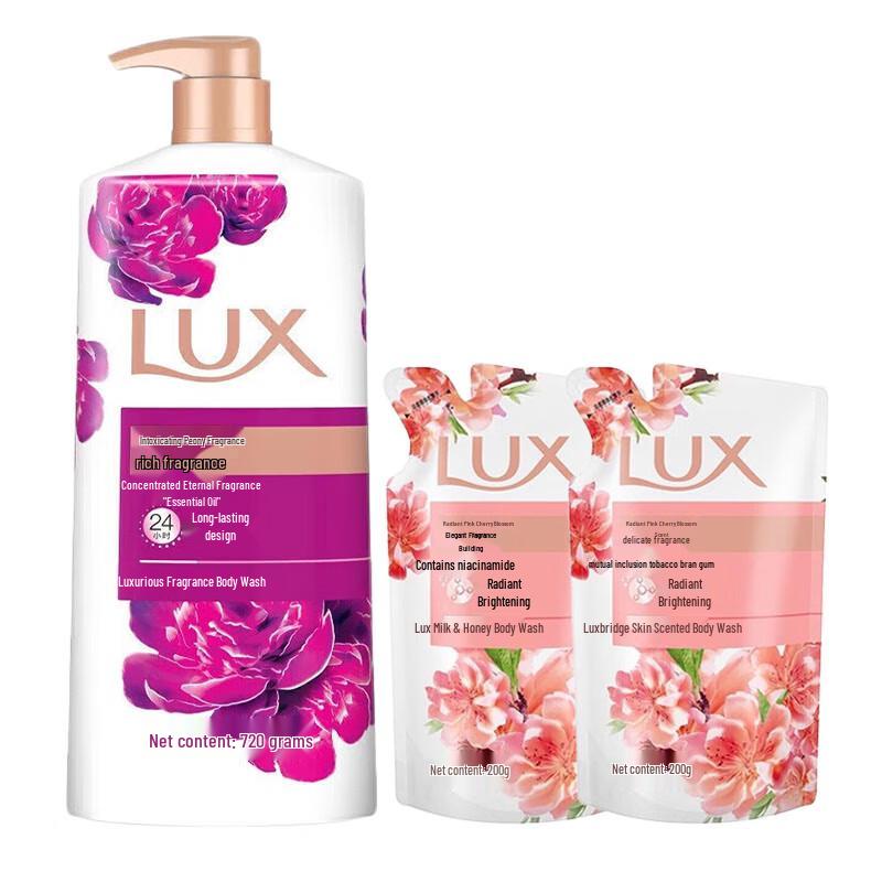 

LUX Peony Scented Body Wash with Refill Packs