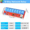 DC 5V/12V/24V 4/8 Way TCPIP Network Ethernet Relay Module Switch LAN Control Smart Device Remote Control
