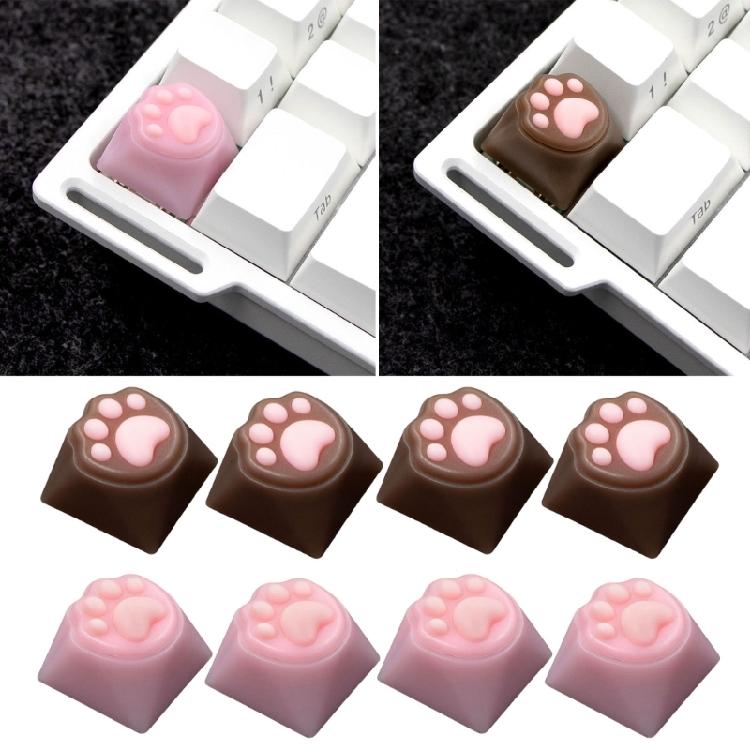 Color Resin Kitten Keycap for Mechanical Keyboards Perfectly Gift for Gamers and Keyboards Customizers