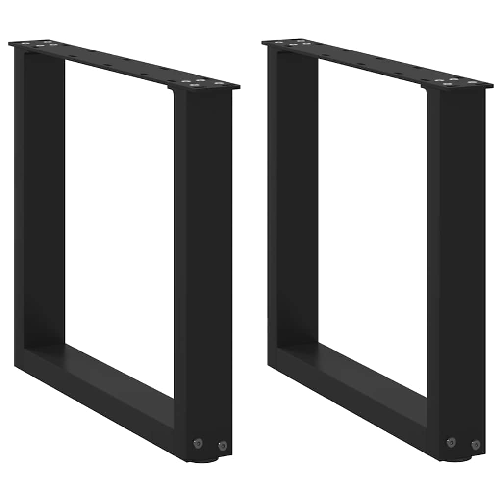 Nogi Do Stolika Kawowego, 2 Szt., Czarne, 50X(42-43) Cm, Stal