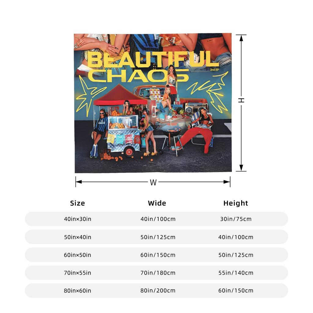 Katseye Kpop Manon Blankets Idol Flannel Throw Blanket Home Couch Decoration Soft Warm Bedspread