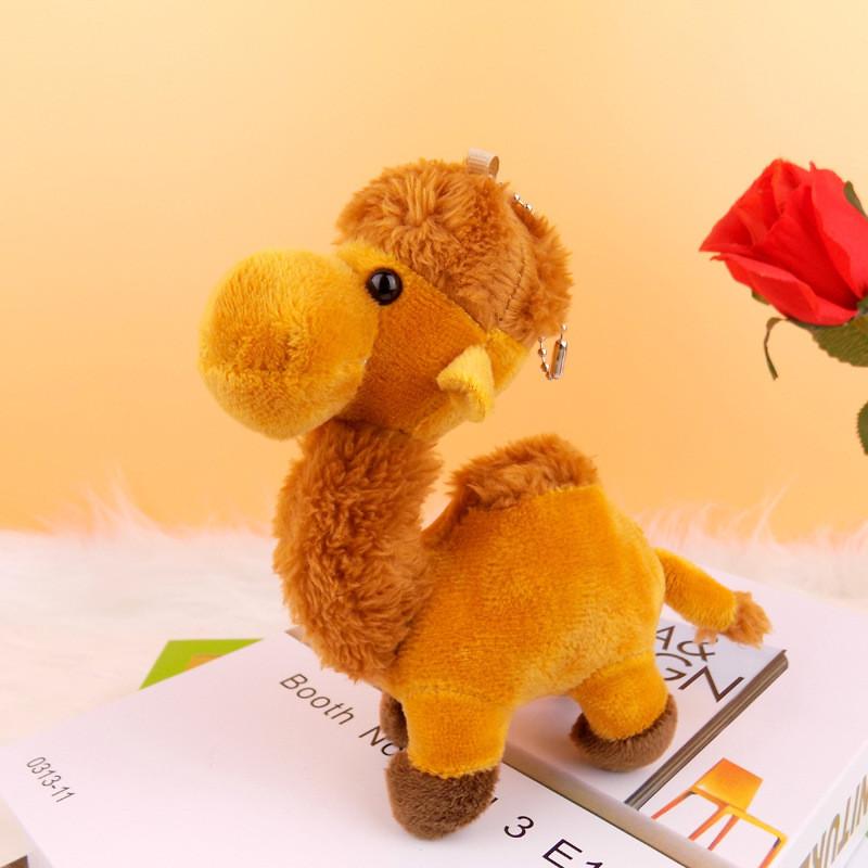 Adorable Plush Camel Toy Bell Ornament Souvenir Cute Stuffed Animal Keychain