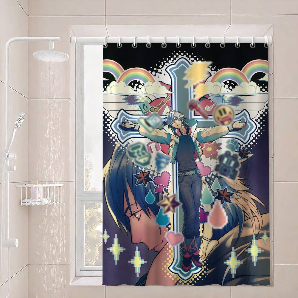 The Game D-Dramatical Murder Shower Curtain, Bathroom Decorative Shower Curtain, Waterproof Shower Curtain With Hooks