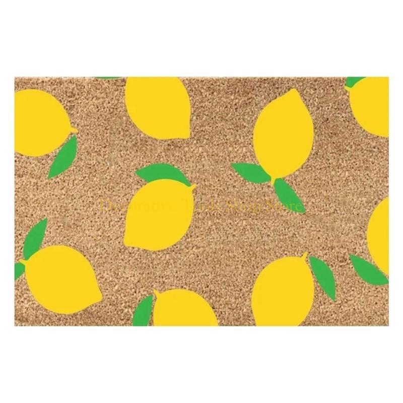 QX2E Front Door Mat Summer Holiday Welcome Mat Anti-slip Doormat Indoor Outdoor Rugs