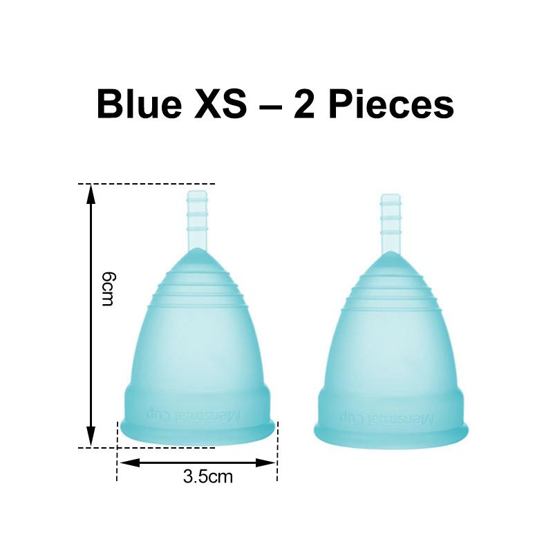 Medical Silicone Menstrual Cup – Leak-Free, Reusable Period Cup for Women, Up to 12 Hours Protection, Soft & Comfortable XS/S/L 4 Colors