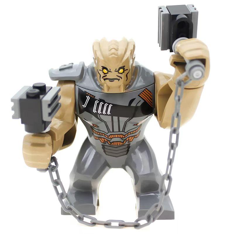 Marvel Series: Batman, Atrocitus, Spider Man, Wolverine, Flash, Magneto, Fantastic Four DIY Toys, Handmade Mini Splicing Toys чёрный