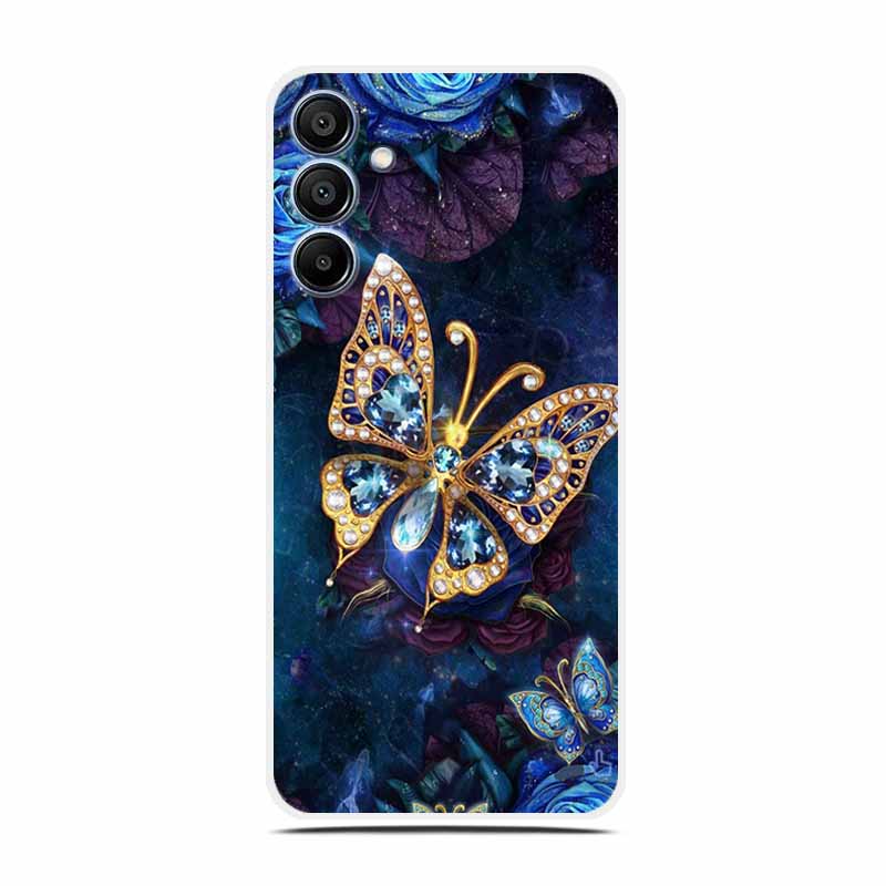 

Flowers Clear Case For Samsung A36 A26 A16 Soft Silicone Phone Cover for Samsung Galaxy A 36 26 16 5G Transparent Luxury Para Samsung A26 5G