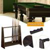 Floor Standing Pool Cue Rack Sturdy Wood Billiard Stick Holder for Billiards Accessories in Home Bar or Club Game Room