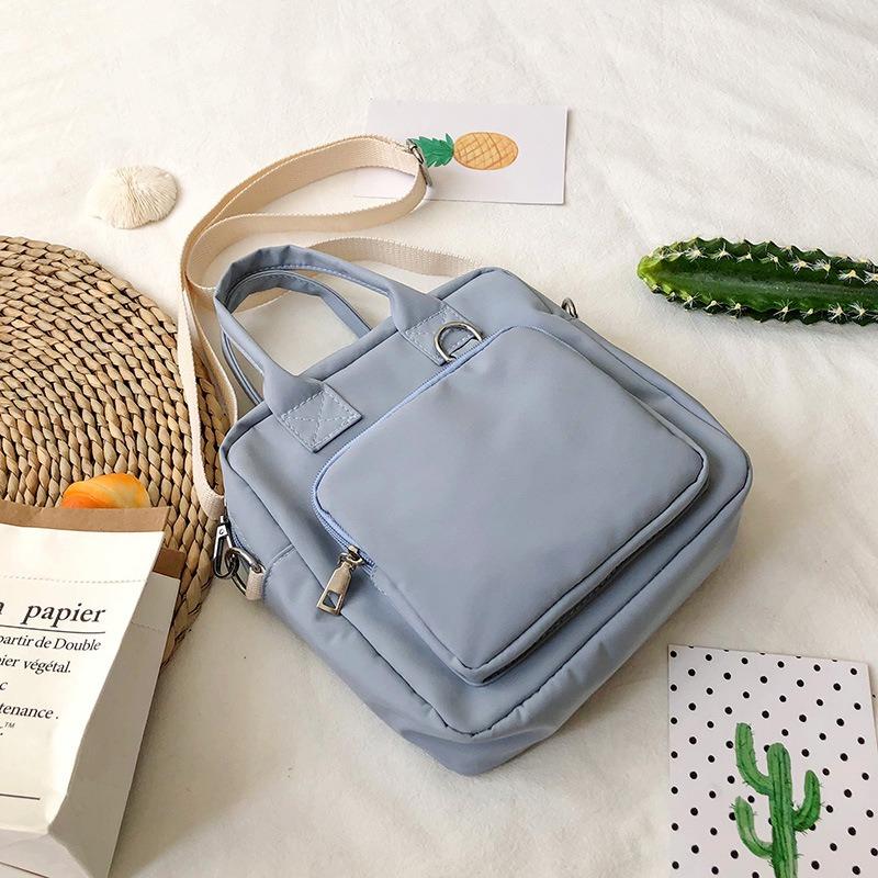 Cute Women's Bag Two-dimensional Doll Transparent Pain Large-capacity Canvas Bag New Girl Heart Messenger Bag