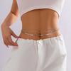 Women Waist Chain Double-layer Sequin Adjustable Length Hollow Out Belly Dance Performance Waist Jewelry Parties Festivals Nightclub Body Chain