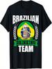 Brazil Drinking Team Funny Brazilian Flag Beer Party Gift T-Shirt