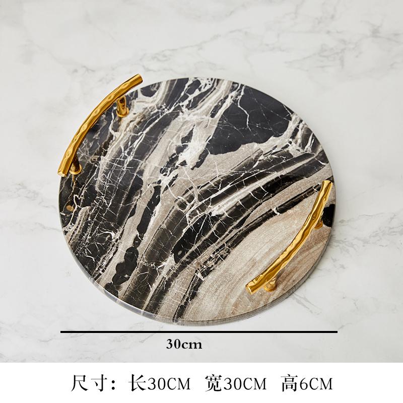 Light Luxury Bathroom Accessories Brass Transparent Crystal Glass Lotion Bottle Storage Tank Cotton Swab Box Marble Storage Tray
