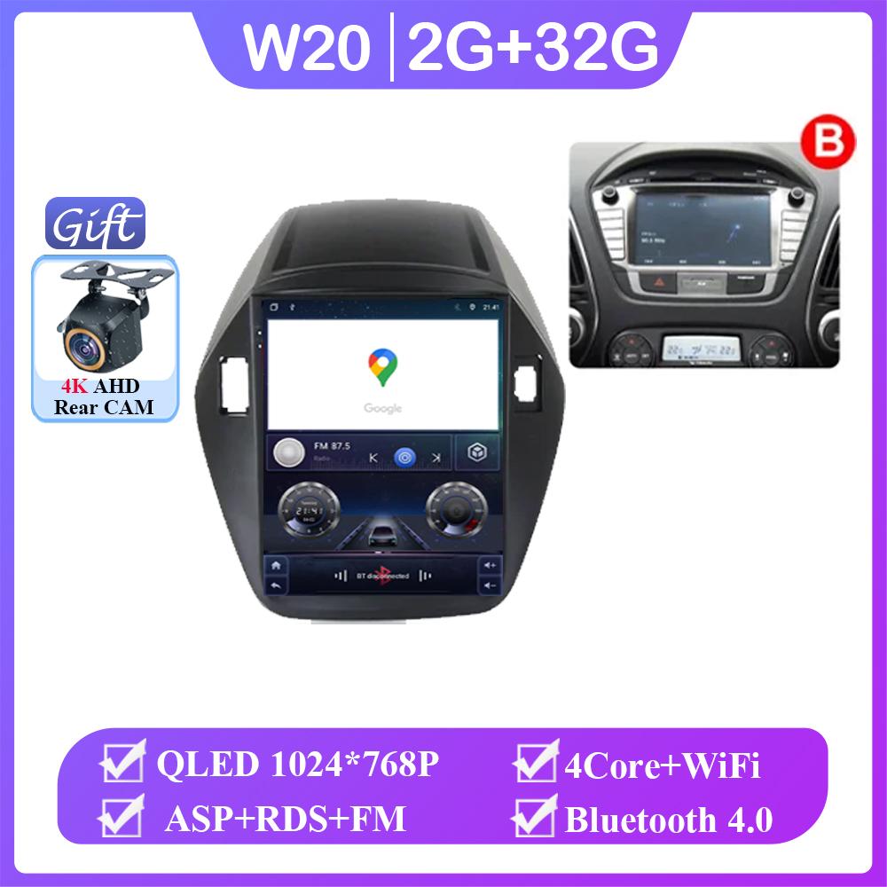 Android 14  Car Radio For Hyundai Tucson Ix35 Tucson Ix 2010-2015 Gps Navigation Multimedia Player Auto Radio DSP
