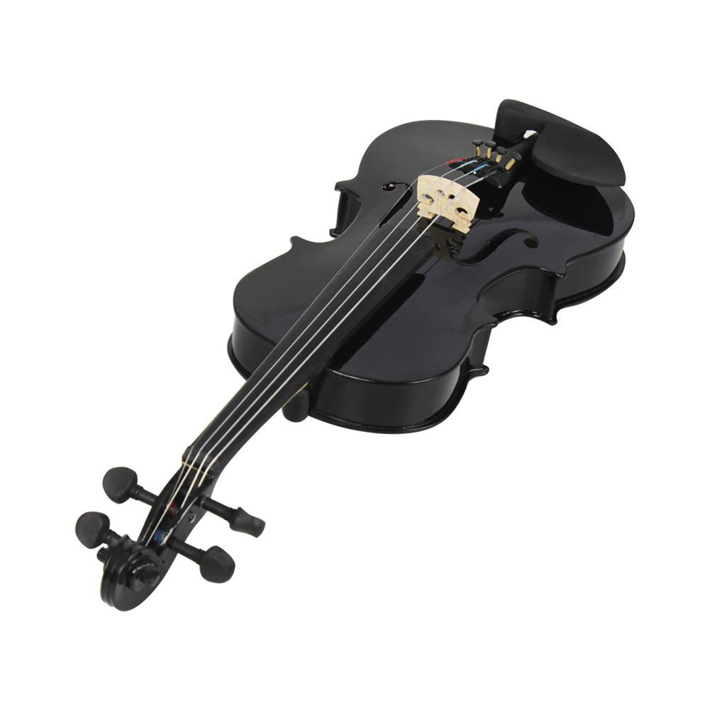 1/8 Violin Student Wood Violin Fiddle Exerciser Set with Storage Case Rosin Bow Gift for Kids Children Musical Lover