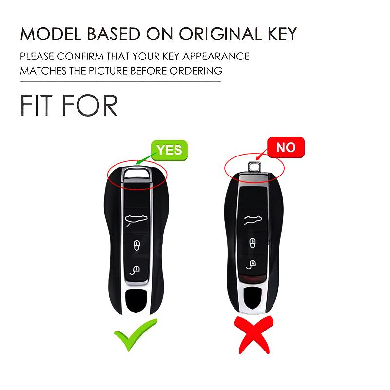 AION7 Alloy Car Key Case Cover Shell Fob For Porsche Cayenne 958 911 Lepin 996 Macan Boxster Panamera 997 944 924 Panamera 718 971 9YA